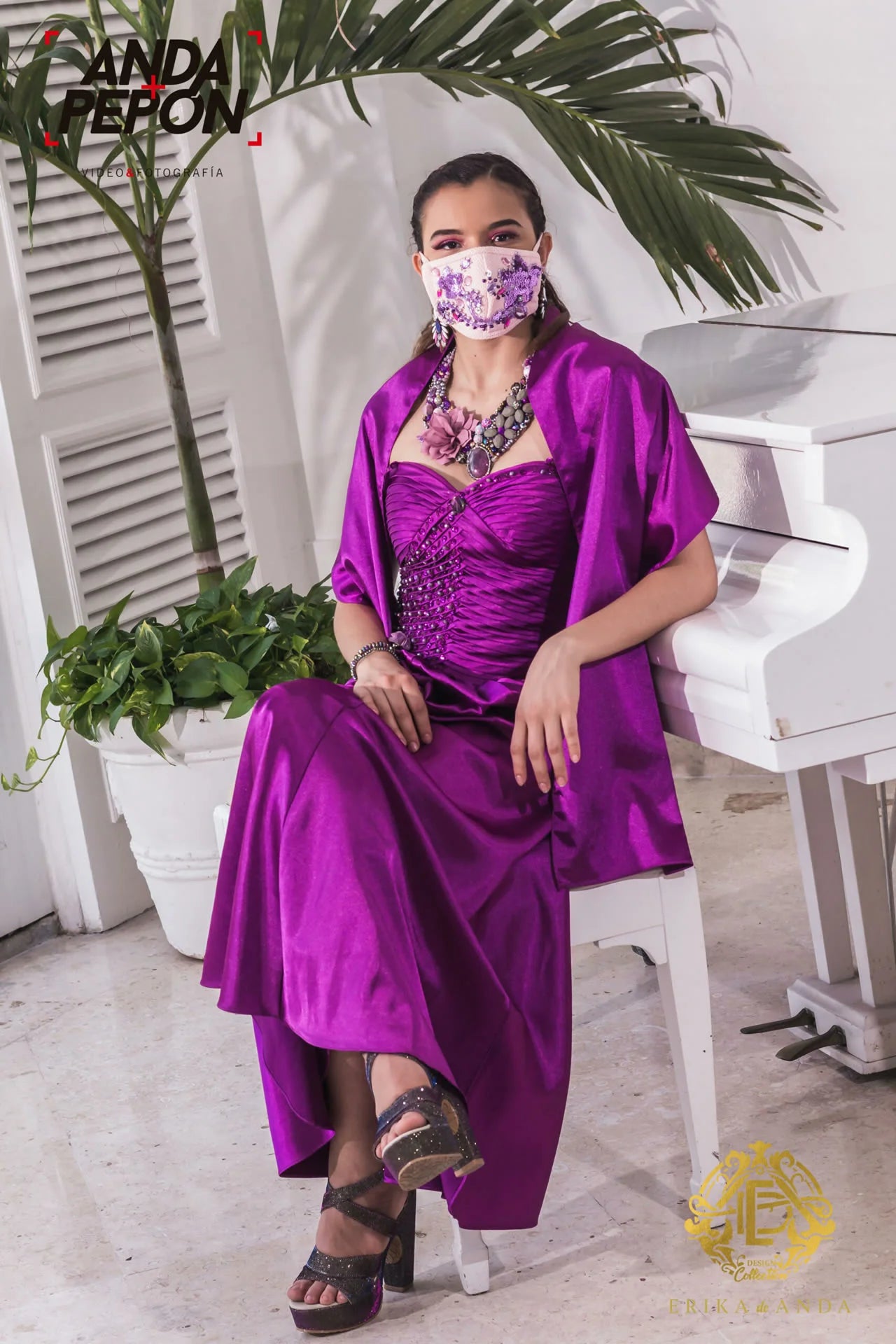 VESTIDO TIRANTES CORSET CON PIEDRERIA