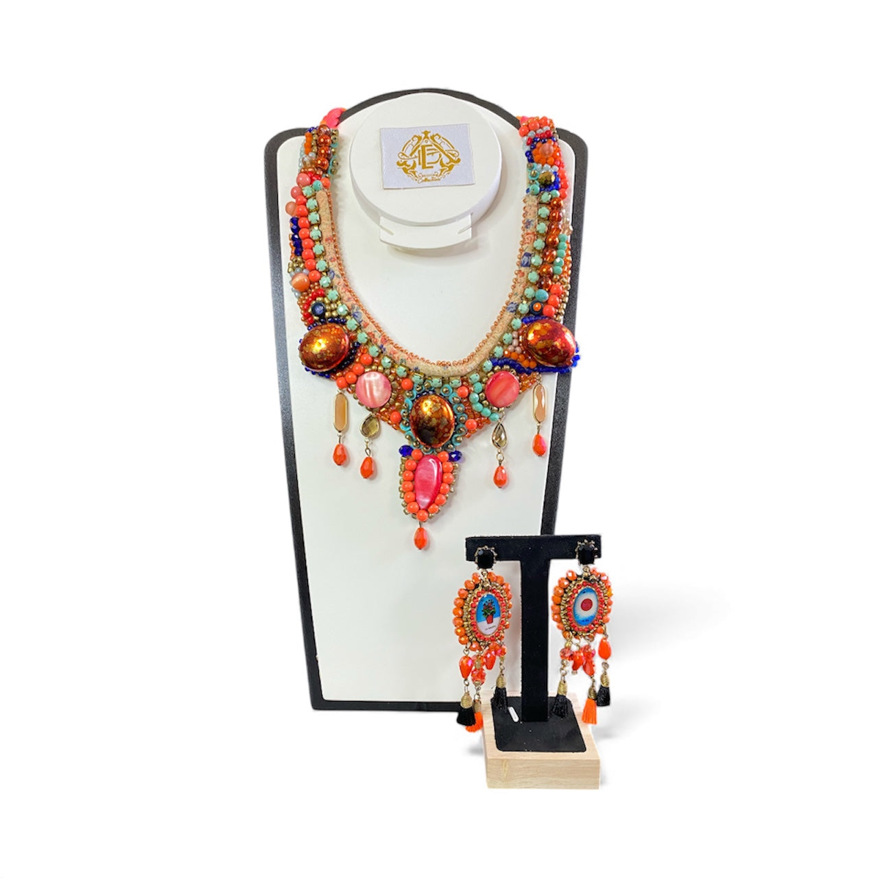 COLLAR DE LOTERÍA CON ARETES