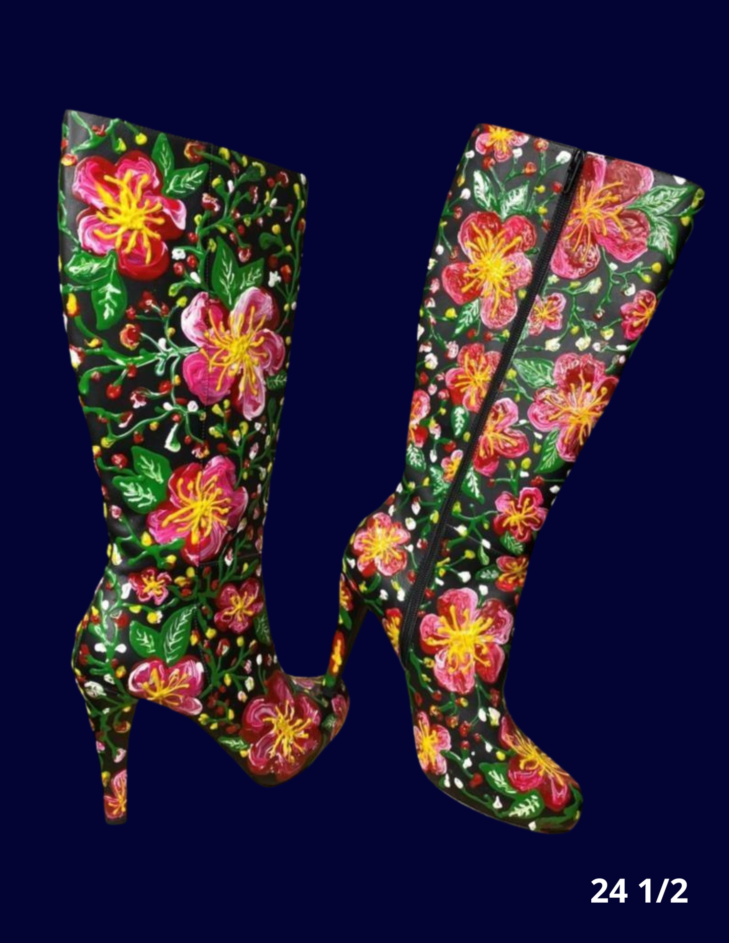 BOTA FLORAL COLOR ROSA FUERTE