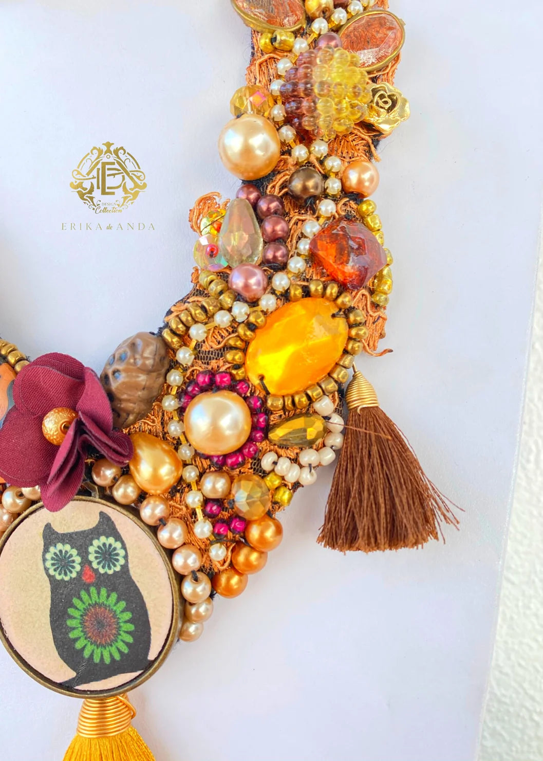 COLLAR DE BÚHO CON ARETES