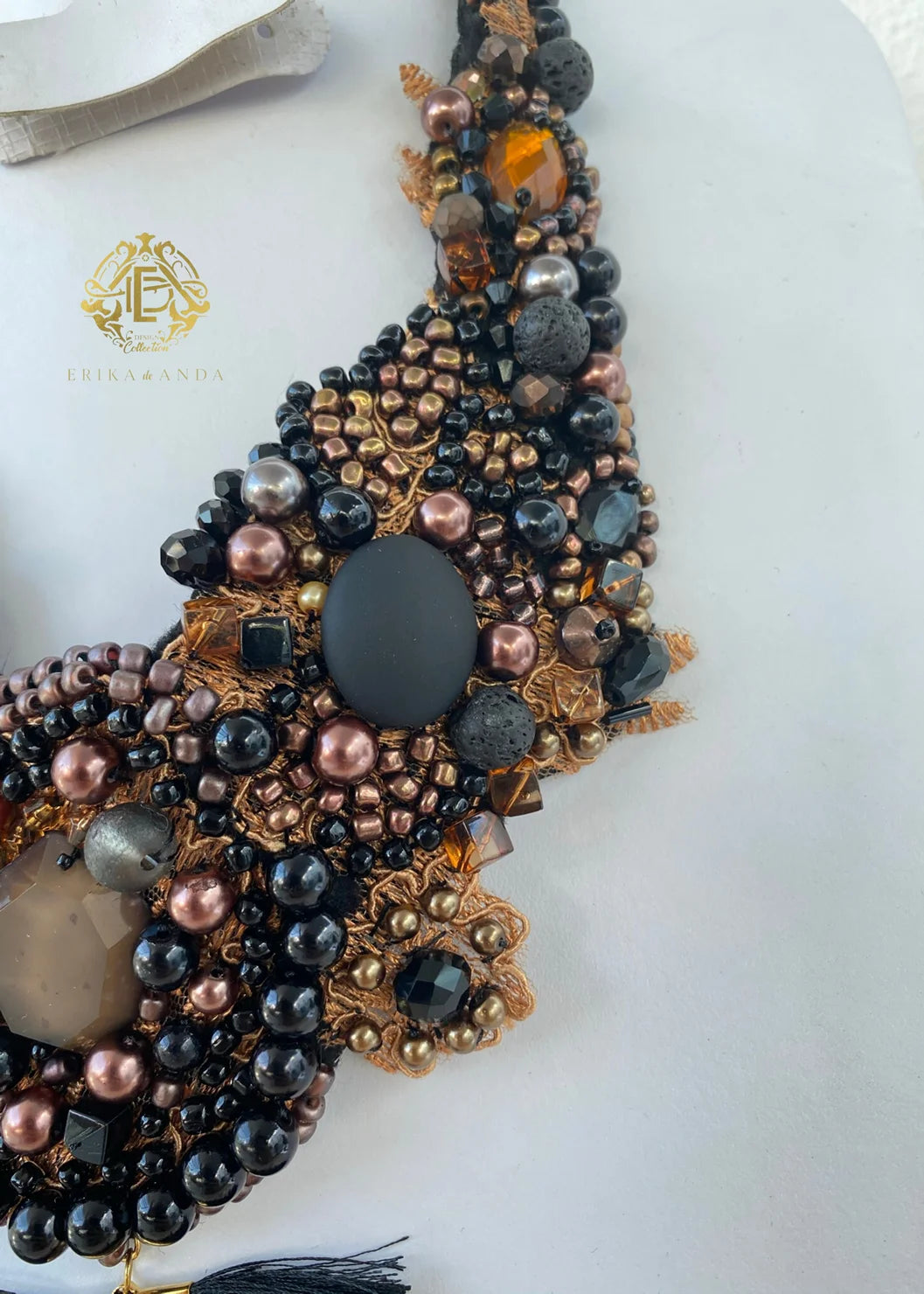 COLLAR DE PERLAS Y PIEDRAS NATURALES