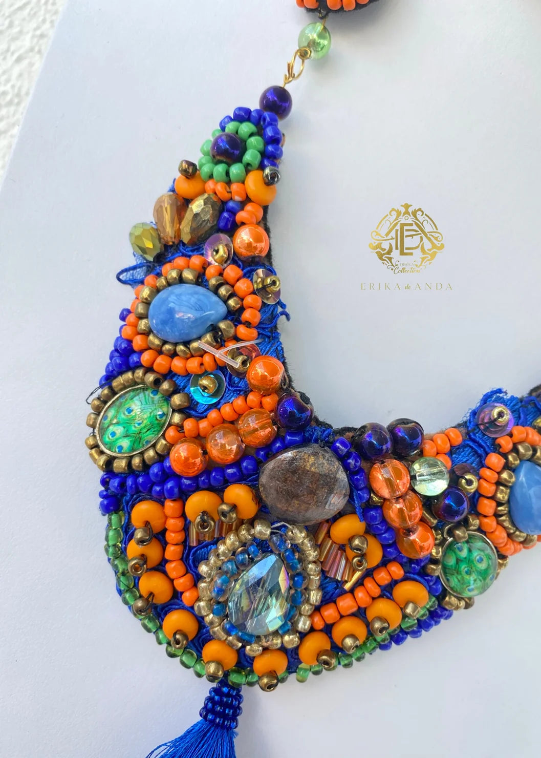 COLLAR MULTICOLOR DE CHAQUIRÓN CON ARETES