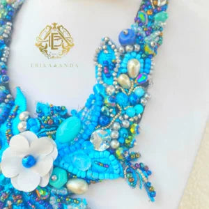 COLLAR FLOR DE INVIERNO CON PEDRERIA